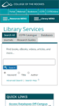 Mobile Screenshot of library.cotr.bc.ca